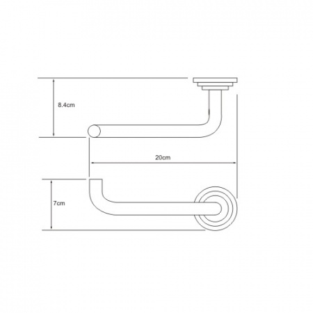 Держатель туалетной бумаги WasserKRAFT Isar К-7396 фото