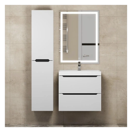 Шкаф-пенал Uperwood Tanos 29102022511 белый/графит фото