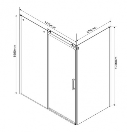 Душевой уголок Vincea Como VSR-1C8012CL 120x80 фото