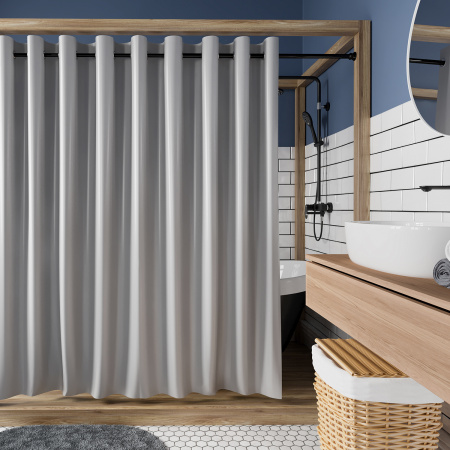 Текстильная шторка для ванны WasserKRAFT Oder SC-30502 фото