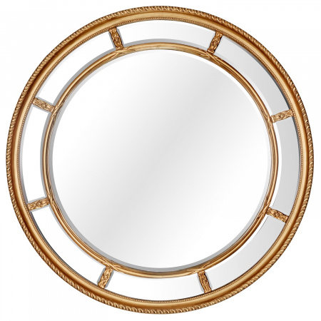 Зеркало в раме Art-Zerkalo Prestige Gold FA270GL 115x115 фото
