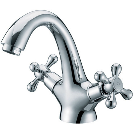 Смеситель для раковины двухвентильный Kaiser Carlson Style 44313-1/44311 хром фото