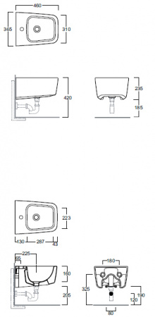 Биде подвесное Simas Degrade DE29bi*1 фото