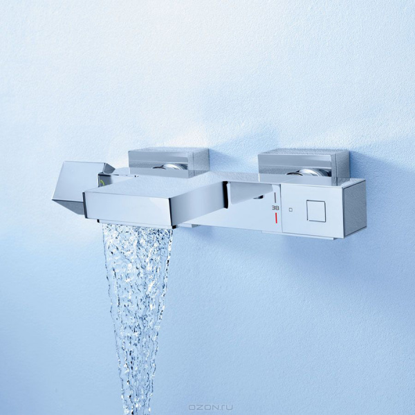 Термостатический Смеситель для ванны с душем Grohe Grohtherm Cube 34497000 фото