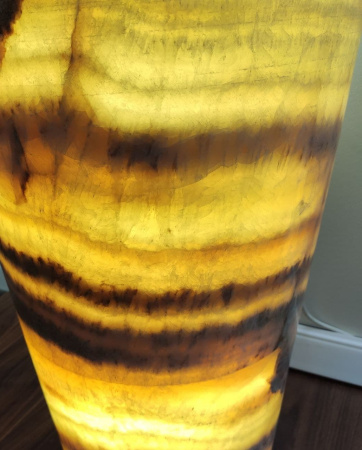 Раковина напольная из оникса Yellow ON-01355 (45*45*90) фото