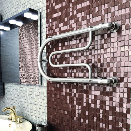 Водяной полотенцесушитель с полочкой Tera Фокстрот ПСВ-01-03 32х60 фото