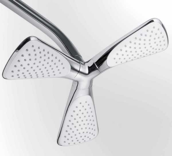 Душевая система (стойка) с термостатом поворотная Kludi Fizz 6709605-00 фото