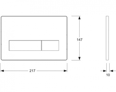 Смывная клавиша Mepa Orbit 421810 хром глянцевый фото