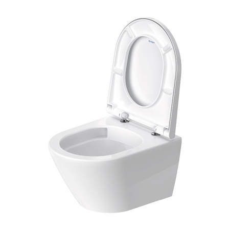 Подвесной унитаз безободковый Duravit D-Neo 45880900A1 с сиденьем фото