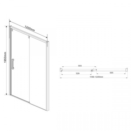 Душевая дверь Vincea Lugano VDS-1L120CL фото