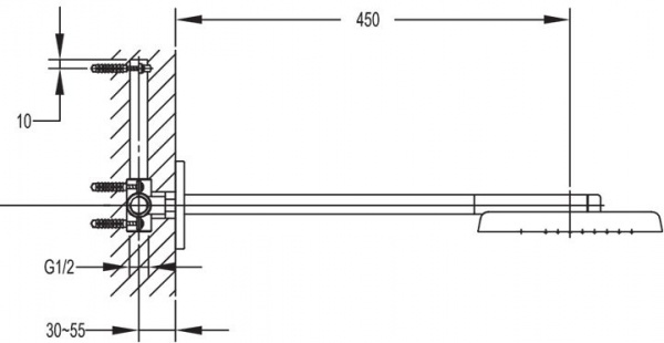 Верхний тропический душ Cezares Tesoro TESORO-TD2P-01 фото