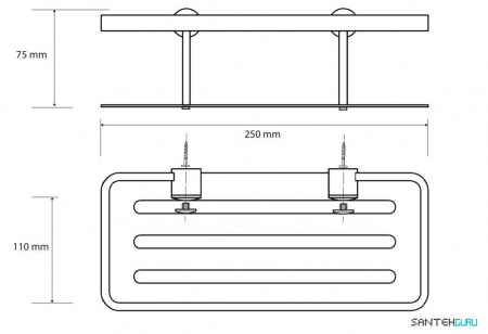 Мыльница настенная Bemeta Cytro 146208052 фото