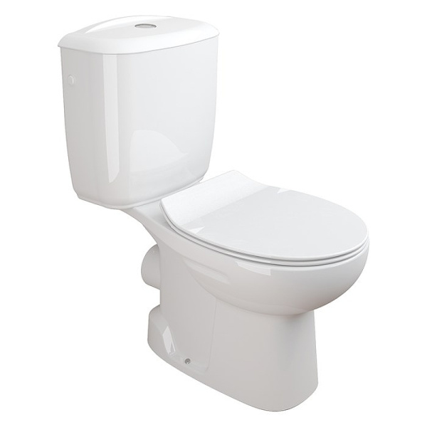 Комплект унитаза компакт с гигиеническим душем Sanitana Munique NC555661aosta с бачком и сиденьем Микролифт фото