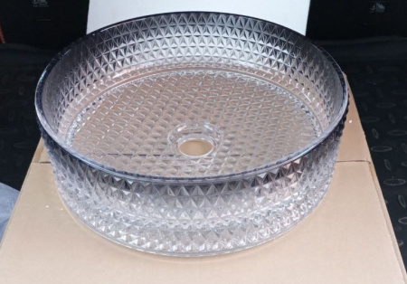 Накладная раковина из стекла CeramaLux GL10 36x36 фото