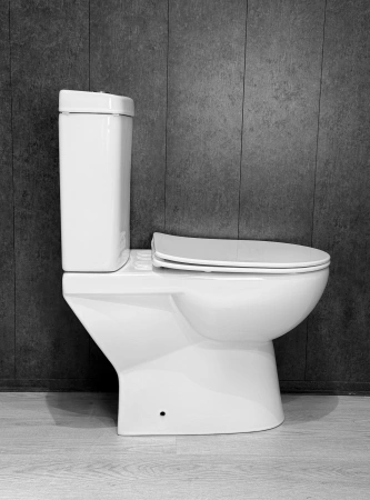 Унитаз напольный безободковый Gid Concavo Tn2121 62273Y с сиденьем фото