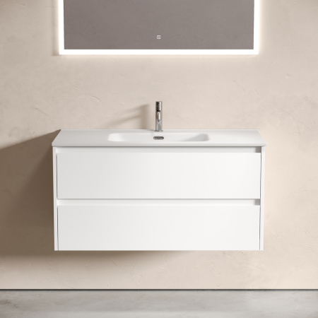 Тумба под раковину Sancos Libra LB100W белая фото