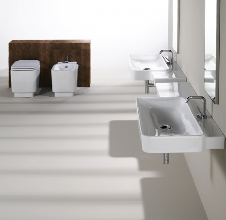 Подвесная раковина Simas Flow FL02bi*1 88 см фото