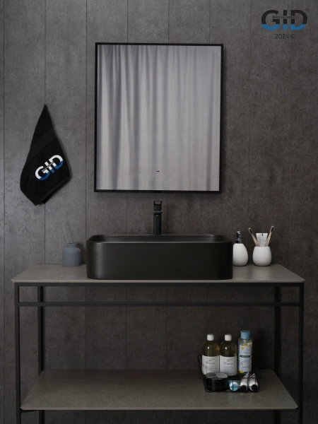 Накладная раковина GID Bm9599 53366 61x38 черная матовая фото