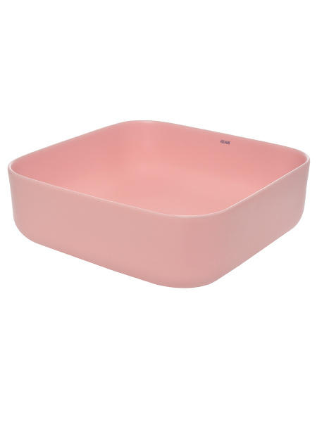 Раковина накладная AQUAme AQM5011 390x390x130 розовый матовый фото