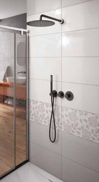 Душевая система скрытого монтажа Timo Saona SX-2359/03SM черная матовая фото