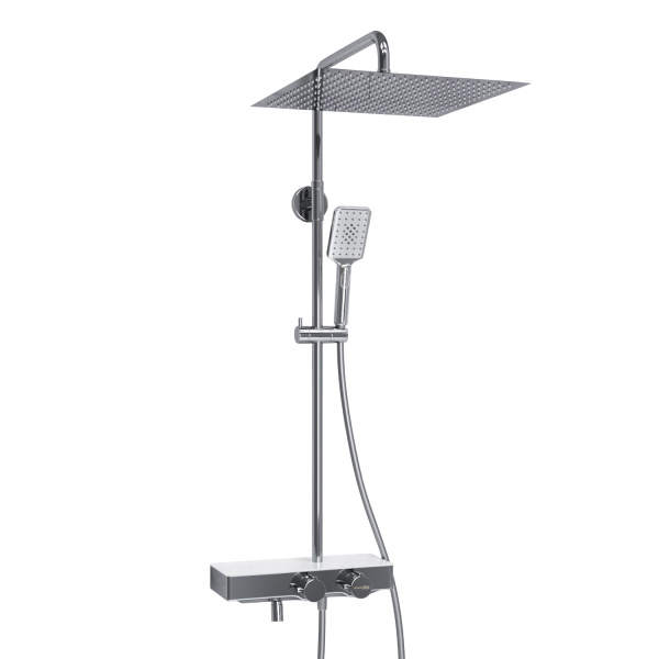 Душевая система (стойка) с термостатом WasserKRAFT Thermo A113.119.126.CH хромоникель фото
