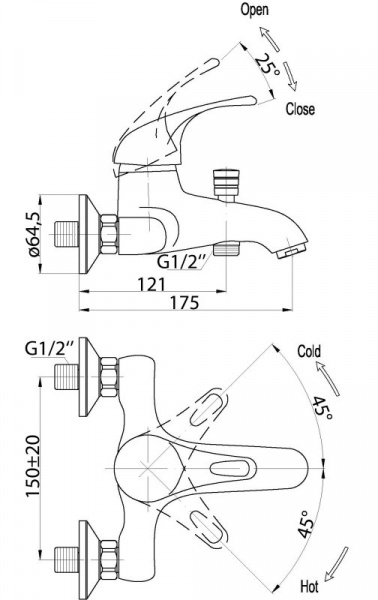 Смесители BelBagno Corso Смеситель для ванны BelBagno Corso COR-VASM-CRM Хром
Смеситель для ванны BelBagno Corso COR-VASM-CRM фото