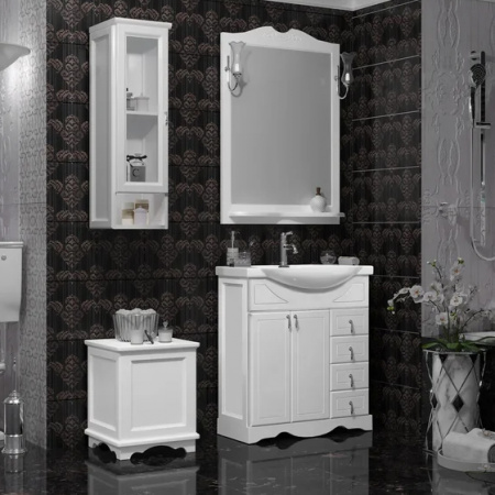 Мебель для ванной Opadiris Клио 75 белая матовая фото
