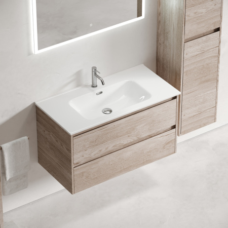 Тумба под раковину Sancos Libra LB90EG дуб галифакс натуральный фото