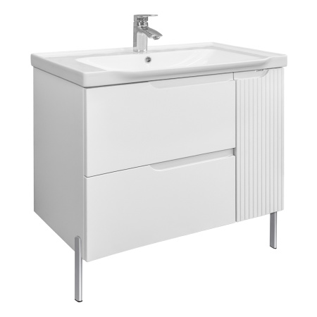 Тумба с раковиной Comforty Сидней-80 00-00022912CF белая матовая фото