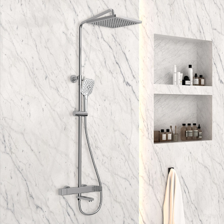 Душевая система Vincea Cube VSFS-1C1CH хром фото