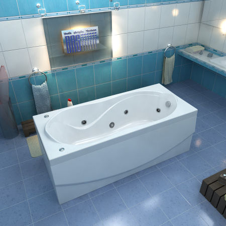 Ванна акриловая с гидромассажем Bas Ямайка 180х80 фото