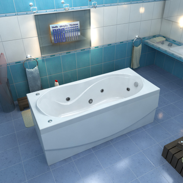 Ванна акриловая с гидромассажем Bas Ямайка 180х80 фото