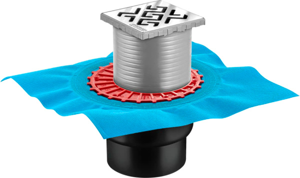 Душевой трап Berges Wasserhaus Zentrum Antik 091464 10 x10 см, хром фото