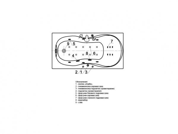 Акриловая ванна Aquatek Мартиника без гидромассажа 180х90 с каркасом и экраном фото
