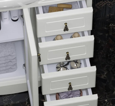 Мебель для ванной Opadiris Клио 75 слоновая кость фото