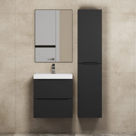 Тумба под раковину Uperwood Tanos 50 2930205148 черная матовая фото