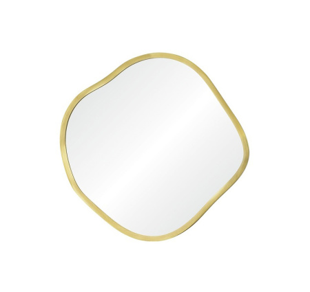 Зеркало в тонкой раме Art-Zerkalo Organic S Gold SM126GL 41x41 золото фото