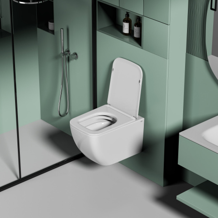 Подвесной унитаз с ультратонким ободком Abber Ultra AC1303 фото