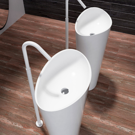 Напольная раковина Montebianco Onda Grande 13008 60x36 фото