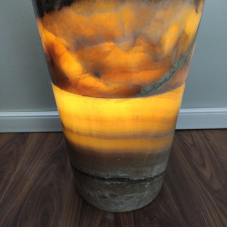 Раковина напольная из оникса Grey ON-01366 (40*40*90) фото