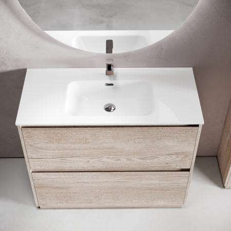 Тумба под раковину Sancos Libra Floor LB100FEG дуб галифакс натуральный фото