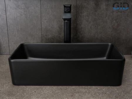 Накладная раковина GID Bm1104 53359 46x23 черная матовая фото