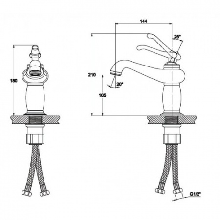Смеситель для раковины Kaiser Logo 47711 хром фото