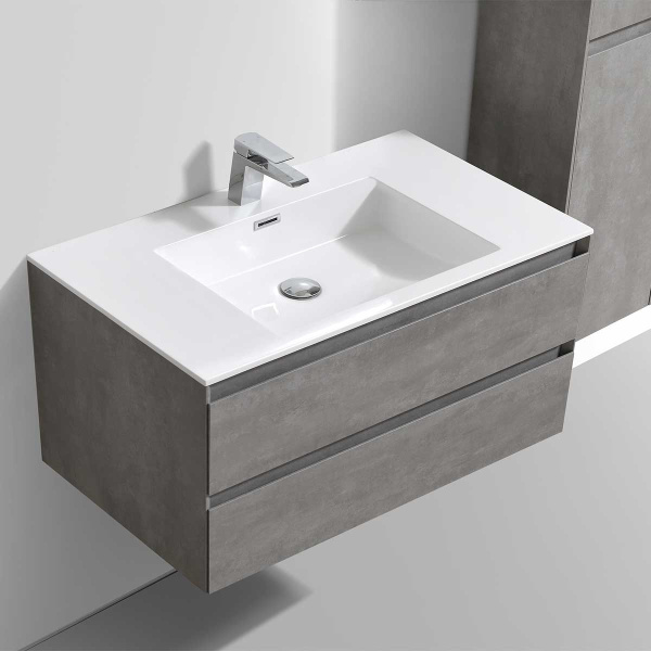Тумба под раковину Vincea Luka 100 VMC-1L100CT Cement фото