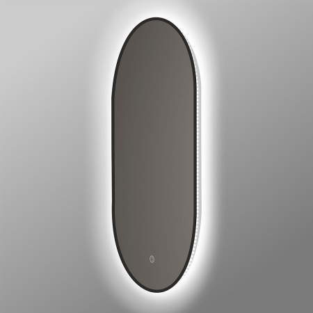 Зеркало с подсветкой Vincea LED VLM-3AU100B  черное, с сенсорным выключателем и диммером 60x100 фото