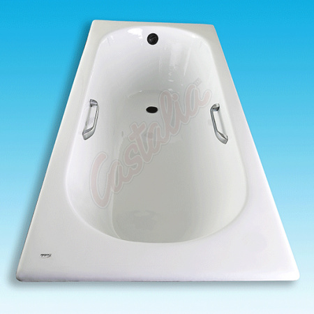 Чугунная ванна Castalia 170x70 с ручками фото