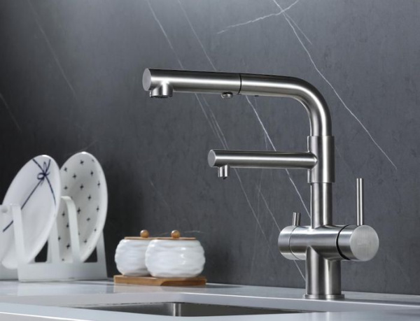 Смеситель для кухни с фильтром для воды Zorg Inox SZR-3216 фото