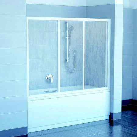 Шторка для ванны раздвижная Ravak Supernova AVDP3-160 40VS0102ZG белый/grape фото