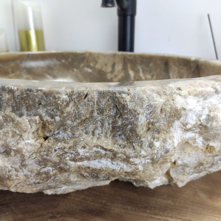 Накладная раковина из оникса Erozy Grey EO-00802 (52*42*15см) фото