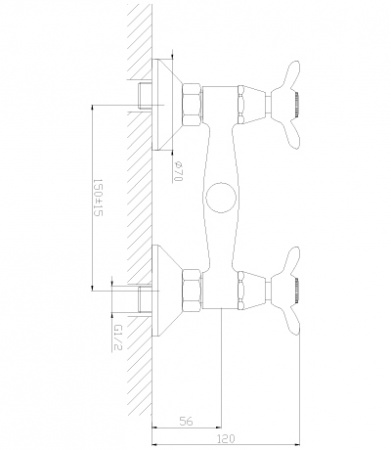 Смеситель для душа Rossinka Q Q02-41 фото